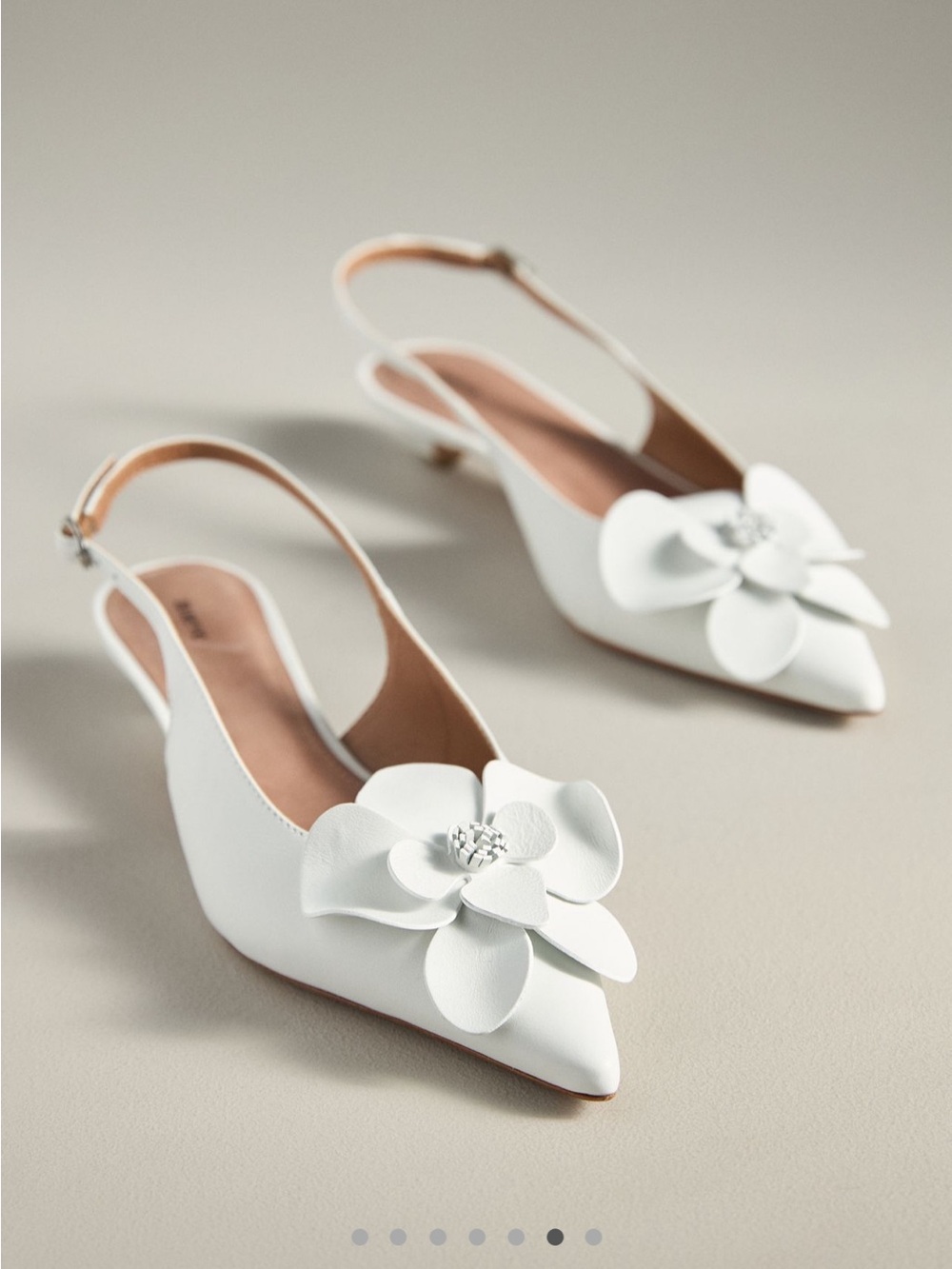 Anthropologie Maeve Floral Slingback Heels